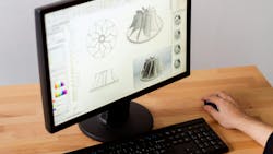 Computer Screen Showing a Part Being Modeled in Design Software Computer Screen Showing a Part Being Modeled in Design Software