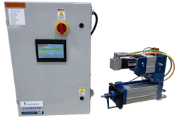 HMI Integrated in Control Cabinet with Kyntronics Hybrid Linear Actuator HMI Integrated in Control Cabinet with Kyntronics Hybrid Linear Actuator