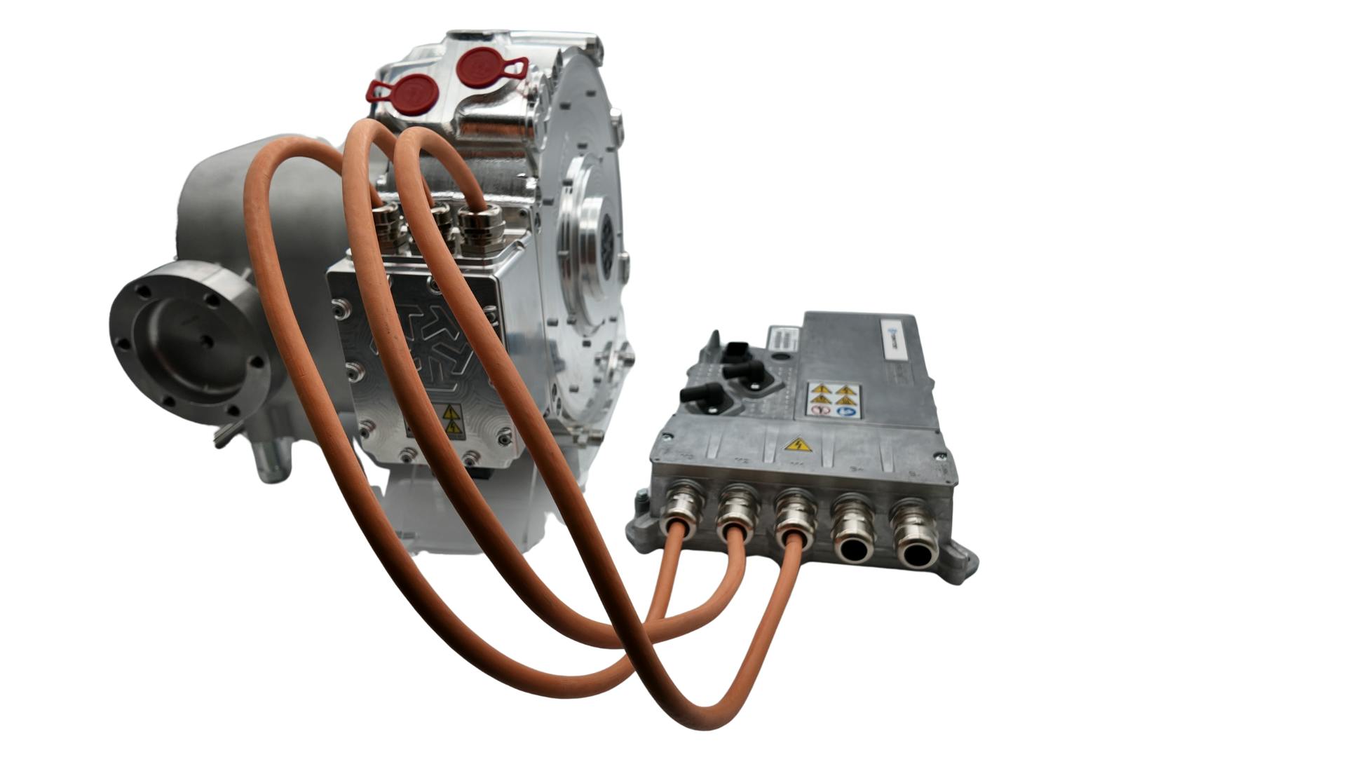 Turntide Technologies Axial Flux Electric Drive Unit on a white background