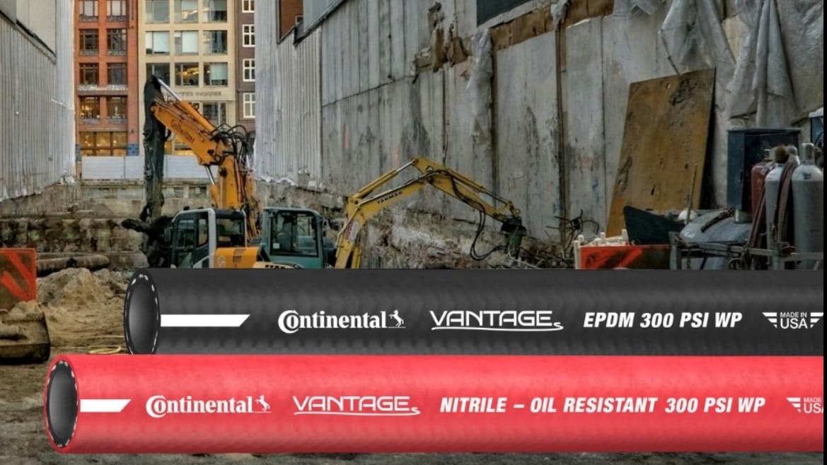 ContiTech Vantage EPDM and Nitrile Hoses with Machinery in Background