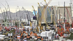 Machines on Display in Outdoor Lot at CONEXPO Machines on Display in Outdoor Lot at CONEXPO