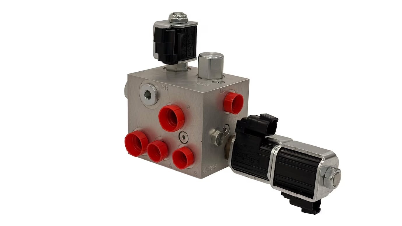 Parker Hannifin PE60 proportional pressure reducing valve for brake-by-wire systems