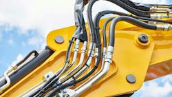 Hydraulic Hoses on Construction Equipment Hydraulic Hoses on Construction Equipment