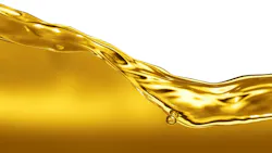 Oil wave on a white background Oil wave on a white background