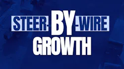 the words steer-by-wire growth on a blue background the words steer-by-wire growth on a blue background