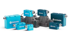 A group of several hydraulic valves from Domin A group of several hydraulic valves from Domin