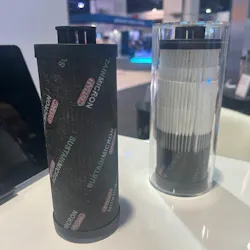 Black HYDAC SUSTAINMICRON Filter Next to Traditional Filter Element Black HYDAC SUSTAINMICRON Filter Next to Traditional Filter Element