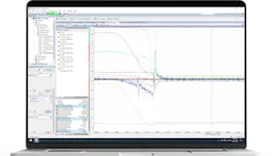 Delta Motion plotting tool on a laptop screen Delta Motion plotting tool on a laptop screen
