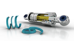 Seals next to a hydraulic cylinder Seals next to a hydraulic cylinder