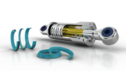 Seals next to a hydraulic cylinder Seals next to a hydraulic cylinder
