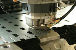 Close up on Sheet Metal Production Close up on Sheet Metal Production