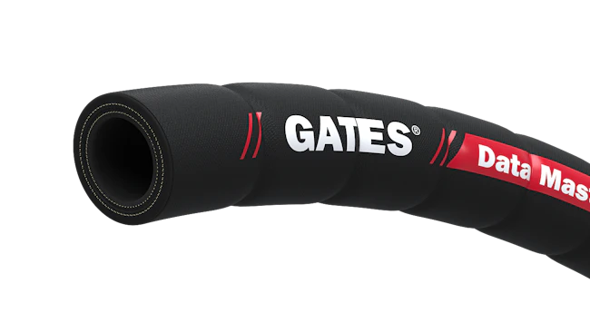 Close up on Gates Large Diameter Data Master MegaFlex Hose