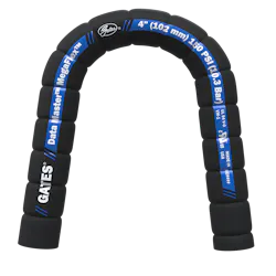 Gates Corp. Gates Data Master MegaFlex 4 in. ID Hose Bent in a U Shape