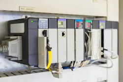 PLC installed on Industrial Machinery