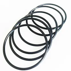 Several black colored O-rings