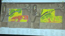 Screenshot of visual dashboard in John Deere Operations Center