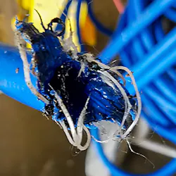 Burst industrial hose