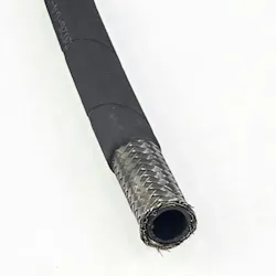 Hydraulic hose with all components showing