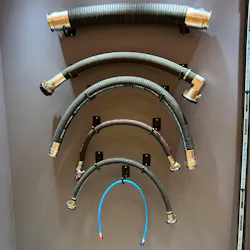Several types of hoses for use in data centers
