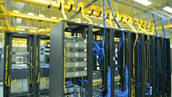 Several data center racks in a data center