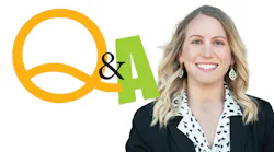 Headshot of Chelsea Krause, Vice President, Fluid & Motion Control, Emerson, next to the word Q&A