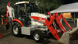 Danfoss electric-powered backhoe loader