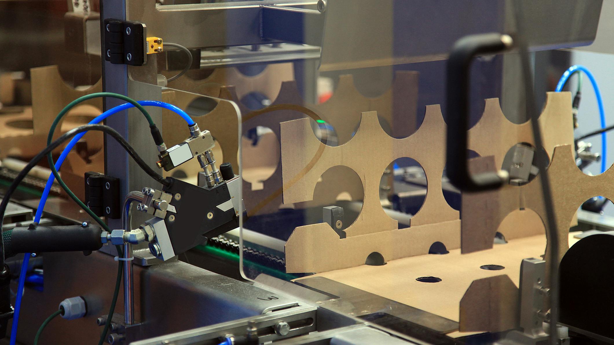 Automated Production Line for Constructing Cardboard Packaging