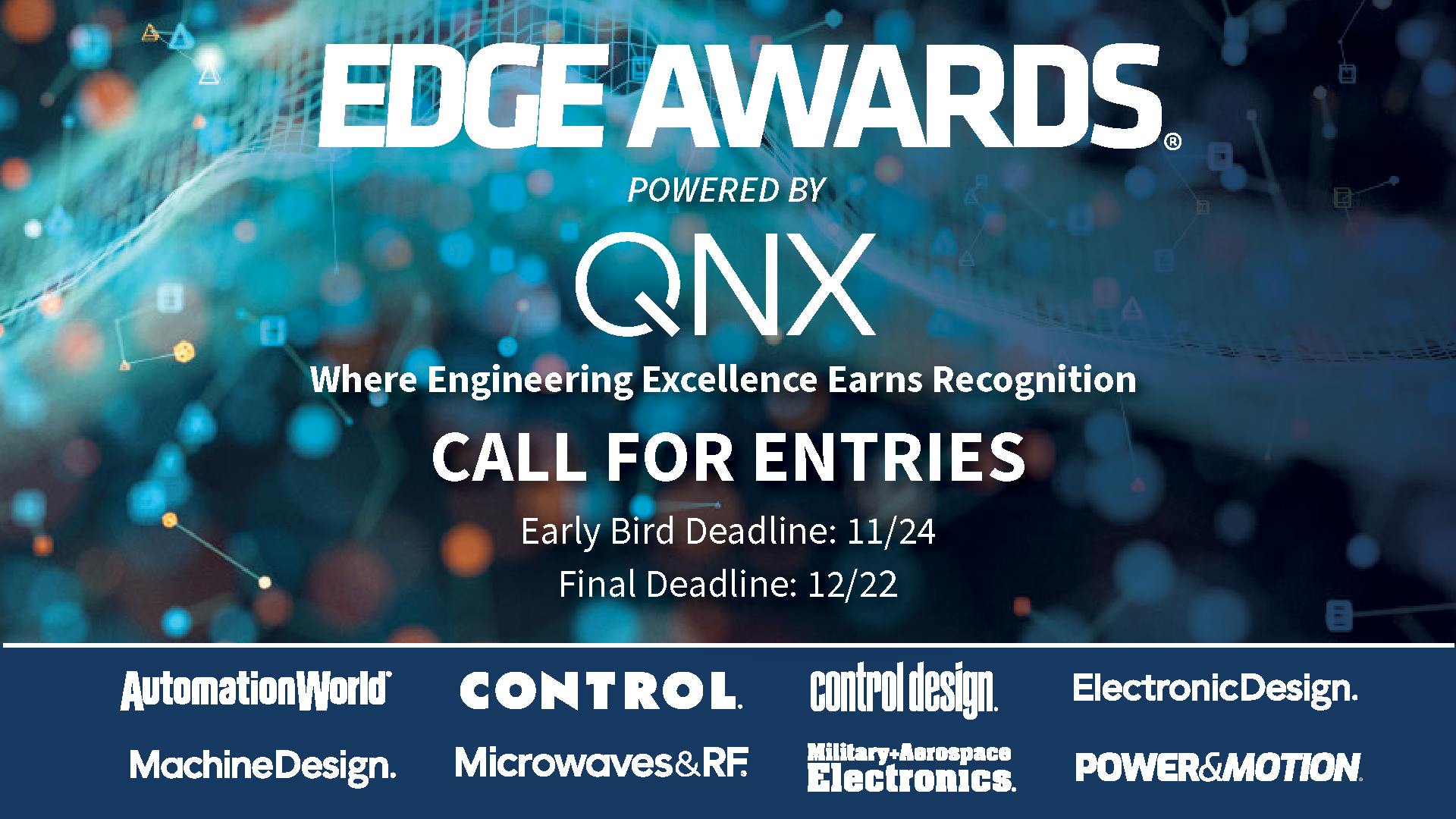 EDGE Awards logo as well as logos of EB2B design and engineering related brands